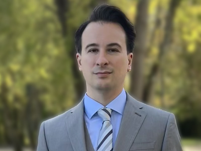 Josh Hendrickson in a suit